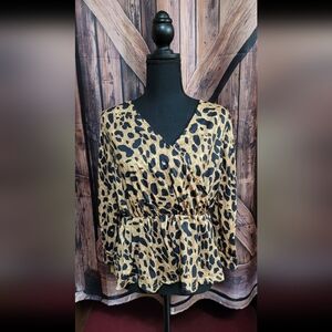 Animal Print Top (Medium)